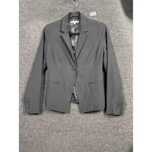 Gap Blazer Womens 4 Black Two Button True Black Blz Jacket Career RN54023